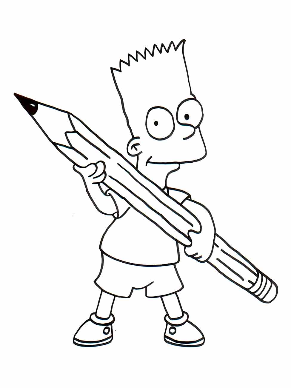 simpsons para colorir 11