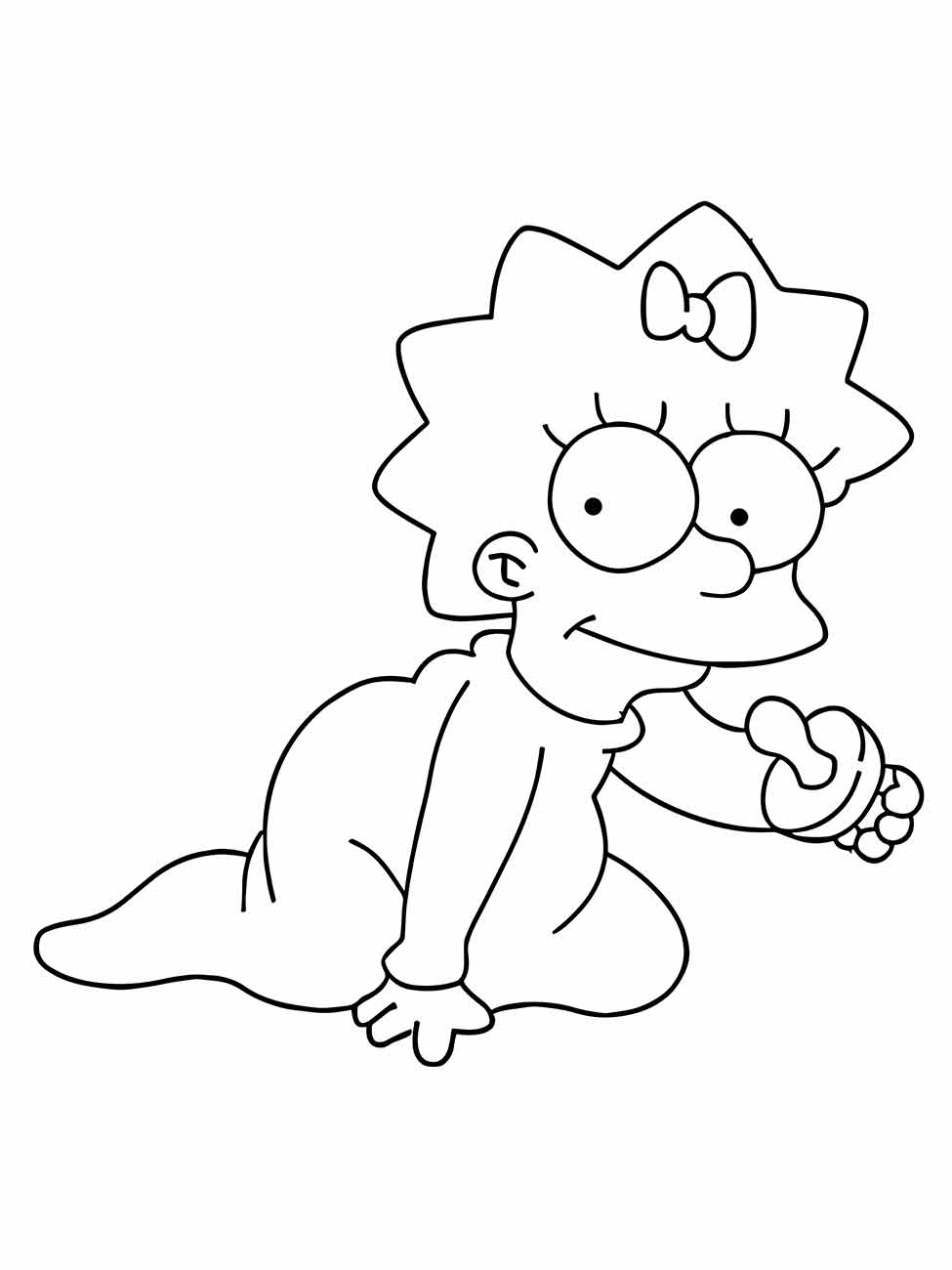 simpsons para colorir 12