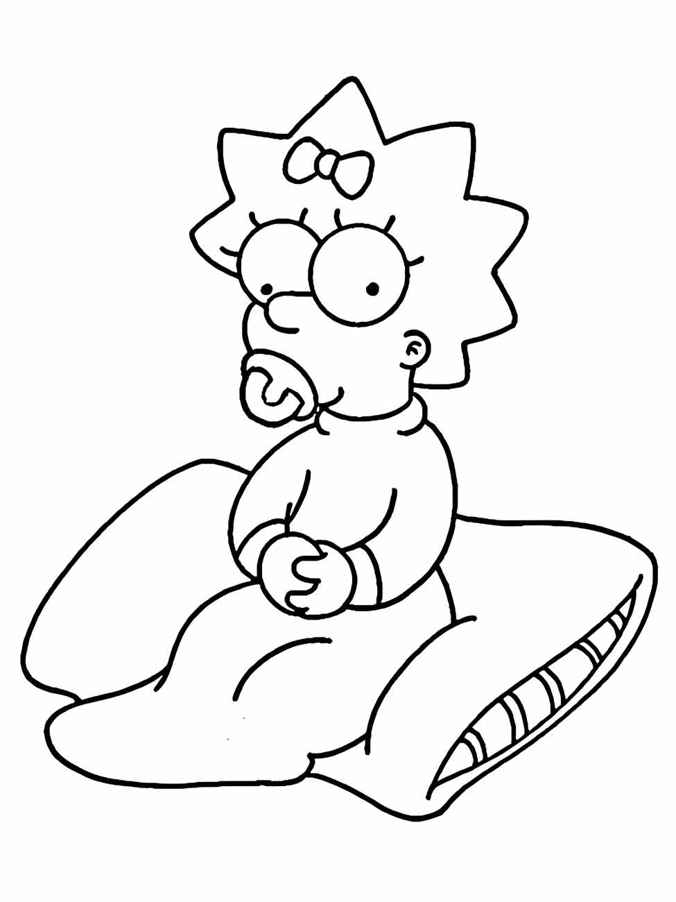 simpsons para colorir 2