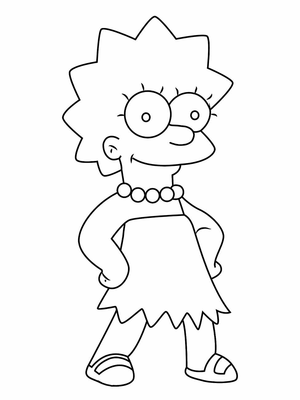 simpsons para colorir 26