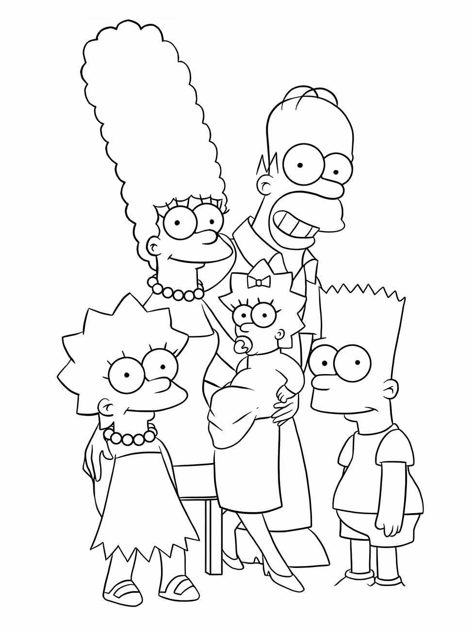 simpsons para colorir 3