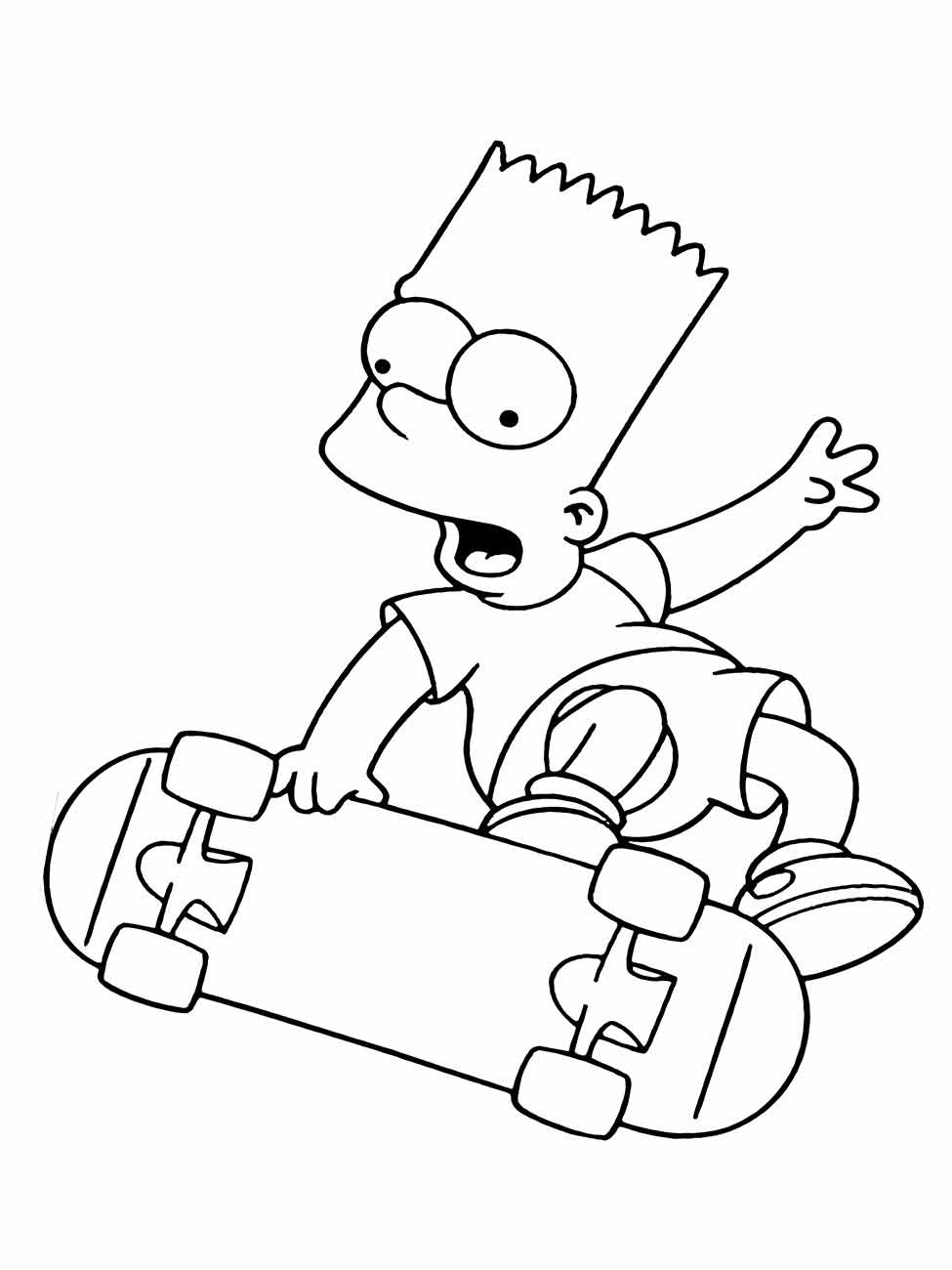 simpsons para colorir 4