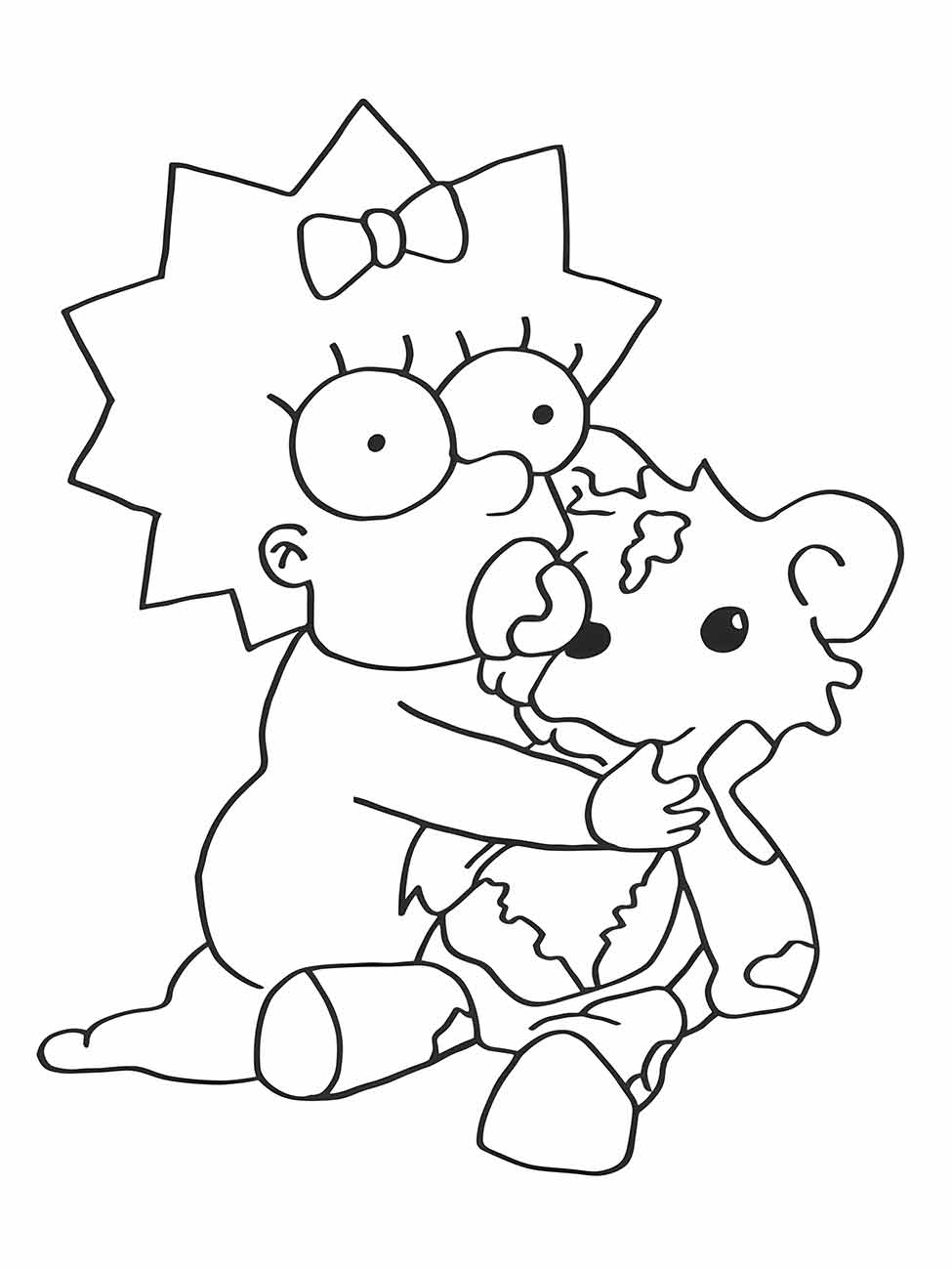 simpsons para colorir 57