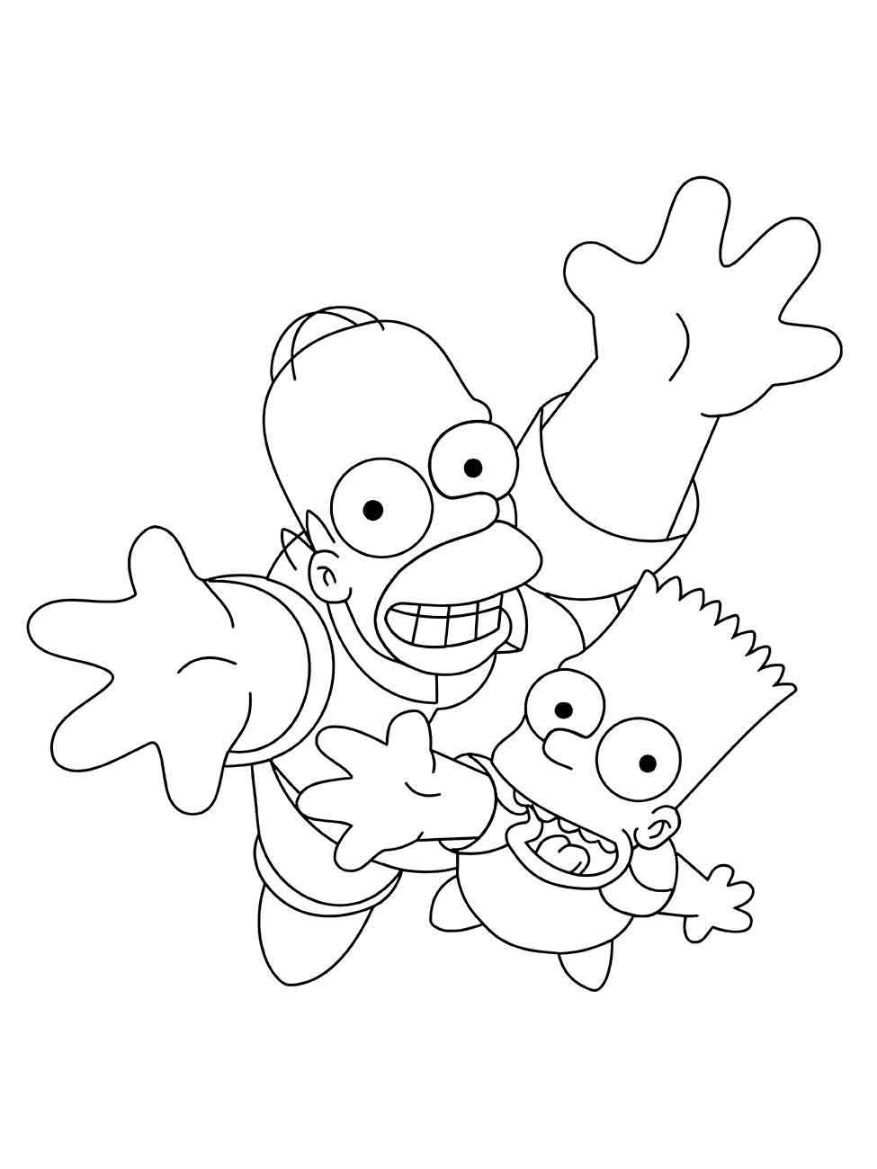 simpsons para colorir 72