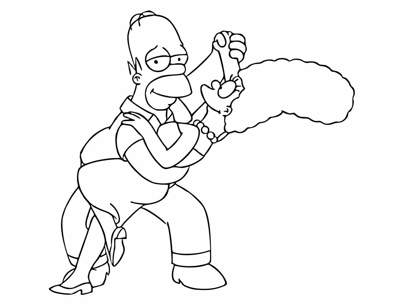 simpsons para colorir 75