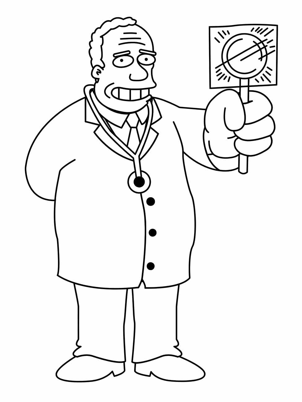 simpsons para colorir 8