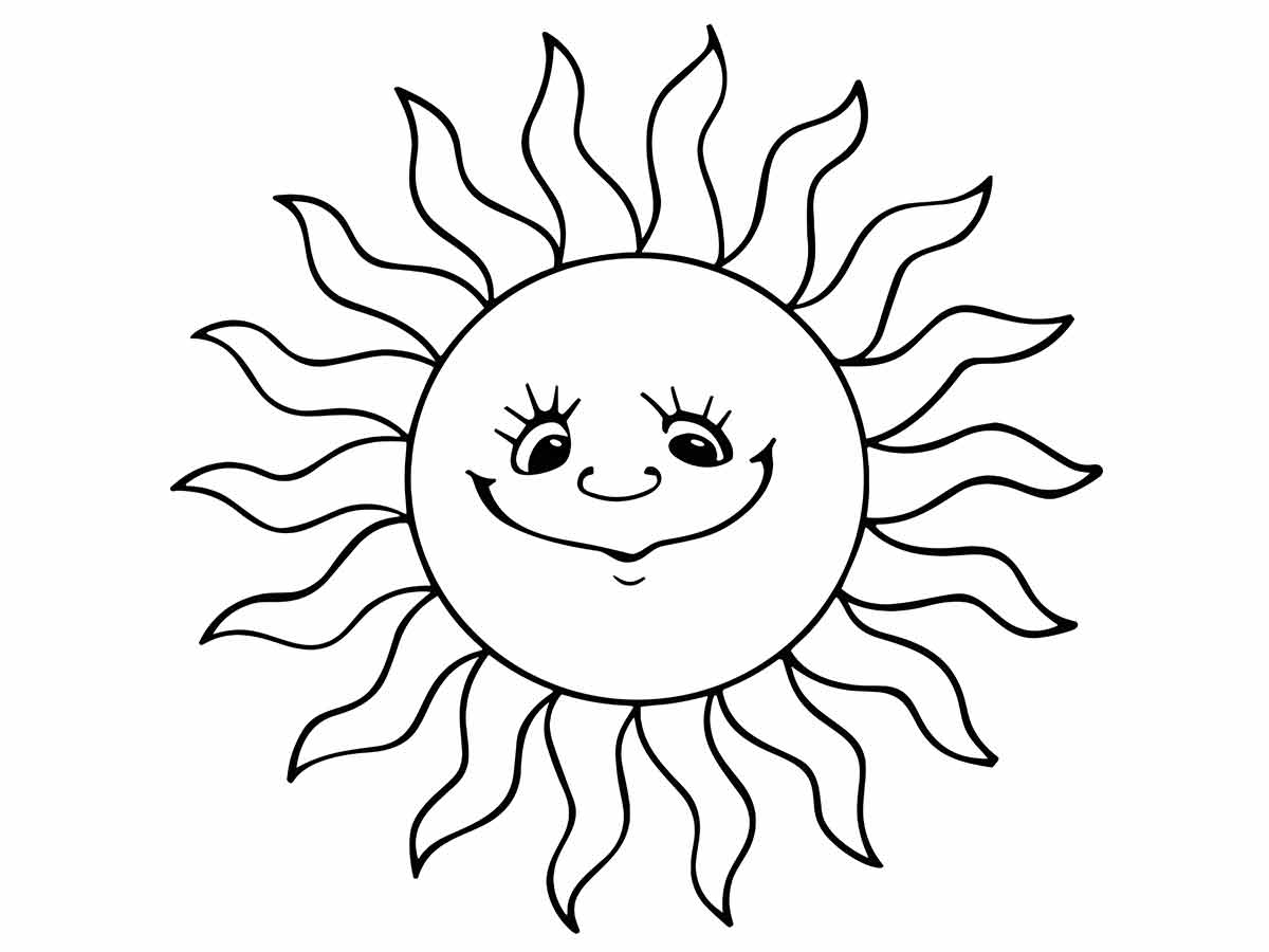 sol para colorir 10