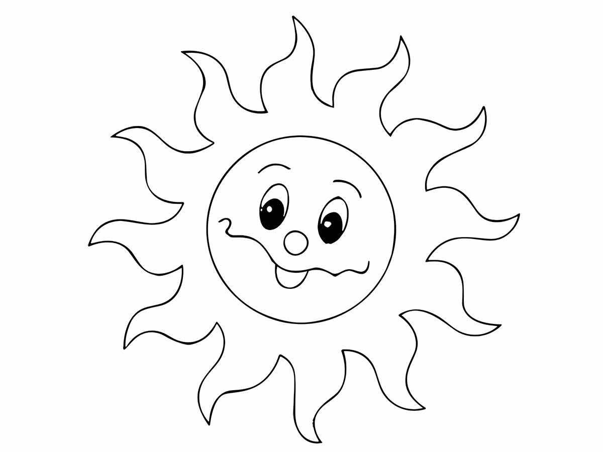 sol para colorir 16