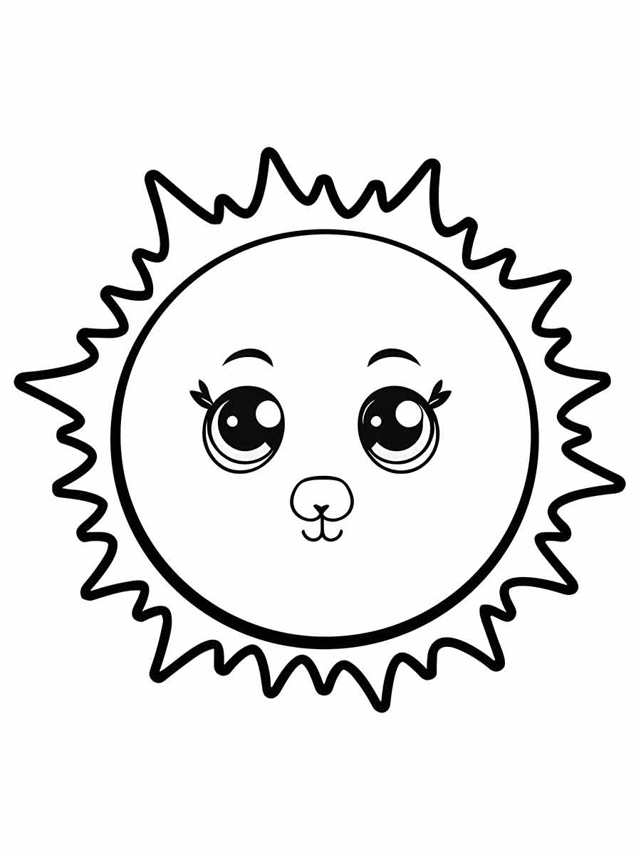 sol para colorir 25