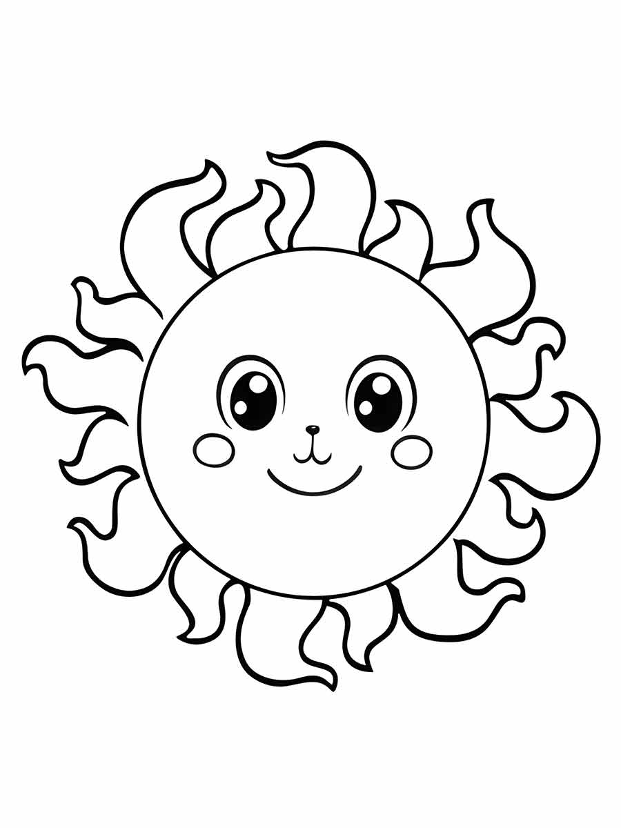 sol para colorir 26