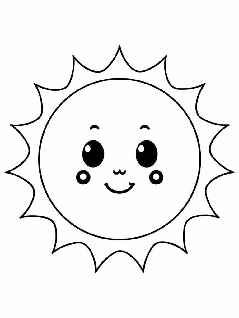 sol para colorir 28 - Educarolando - Aprender brincando