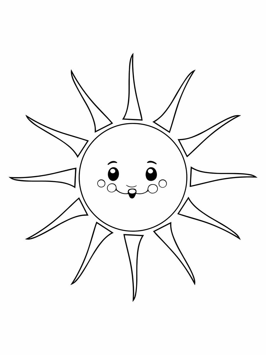 sol para colorir 8