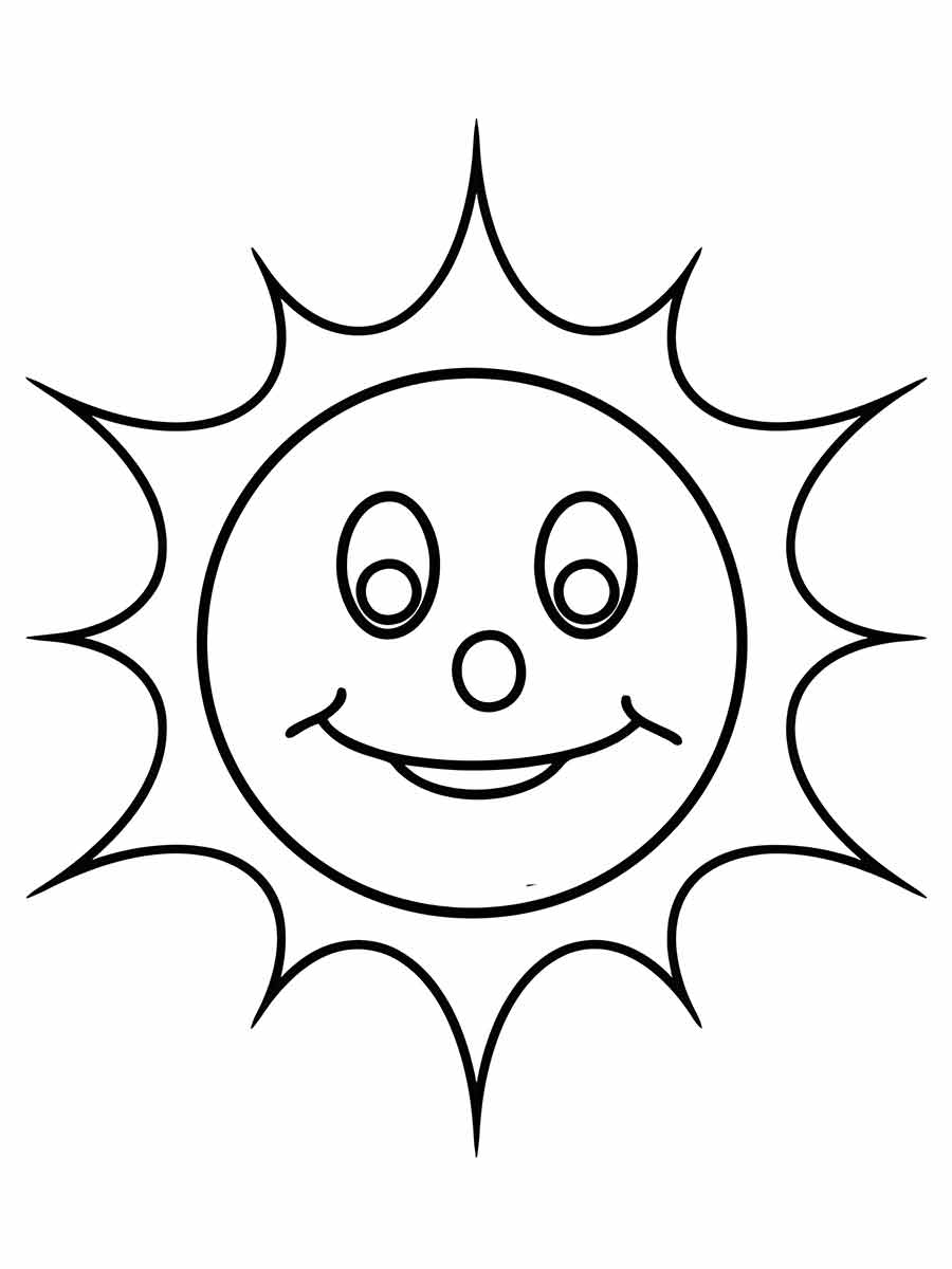 sol para colorir 9