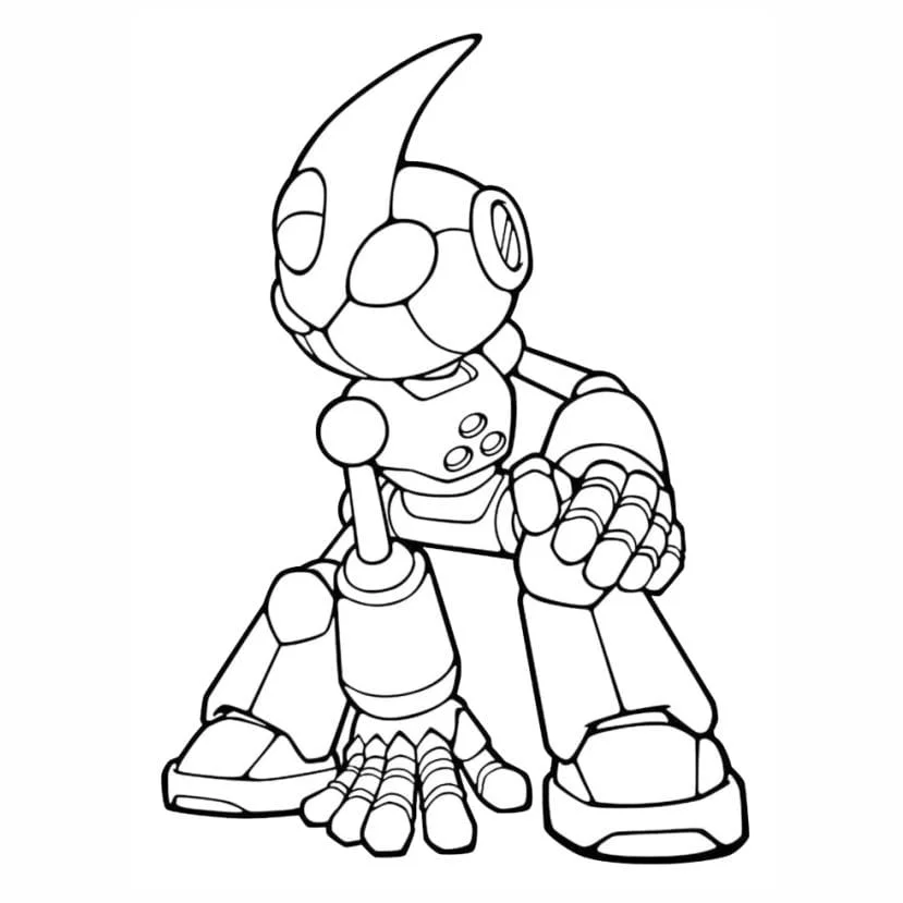 sonic emerl the robot para colorir