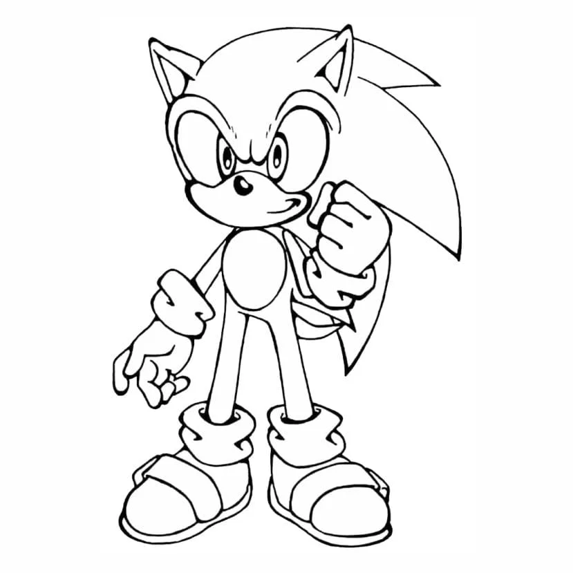 sonic para colorir 14