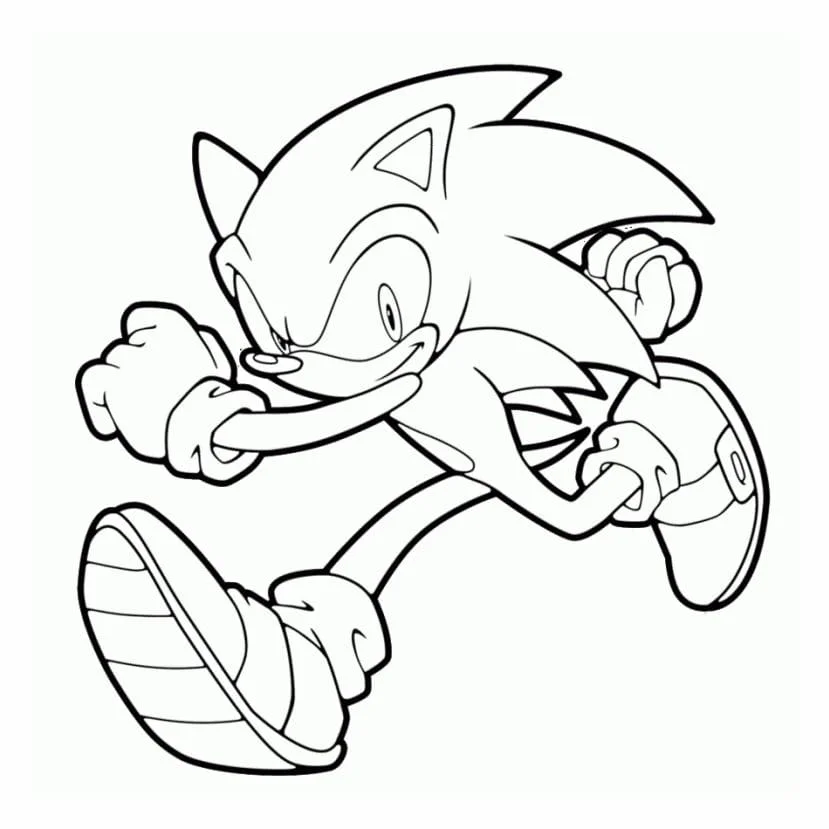 sonic para colorir 18