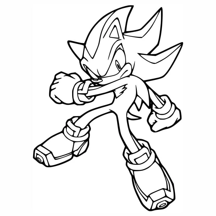 sonic para colorir 2