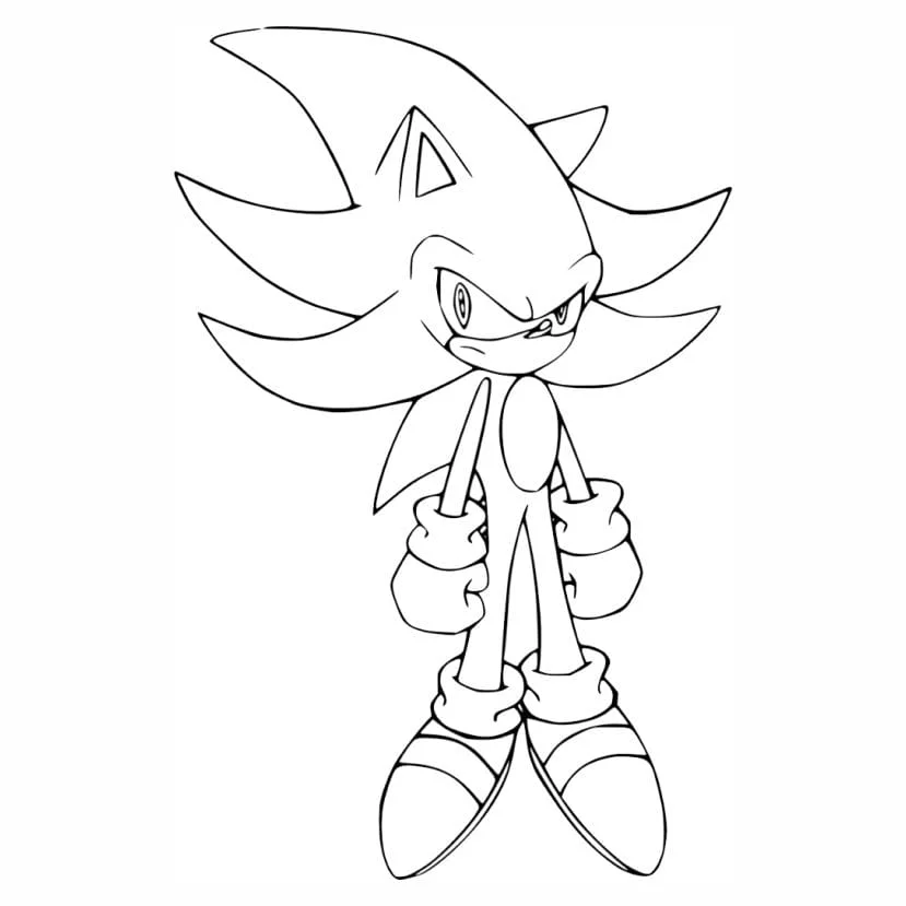 sonic para colorir 5