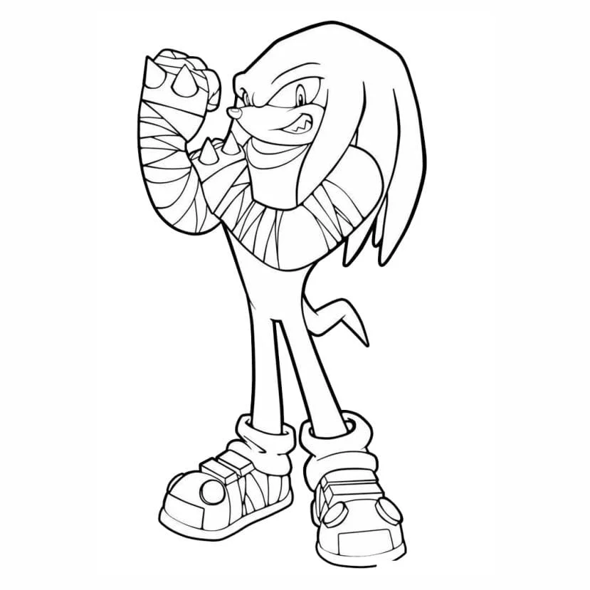 sonic para colorir 8