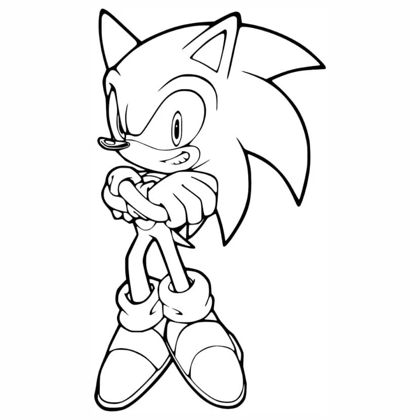 sonic para colorir e imprimir