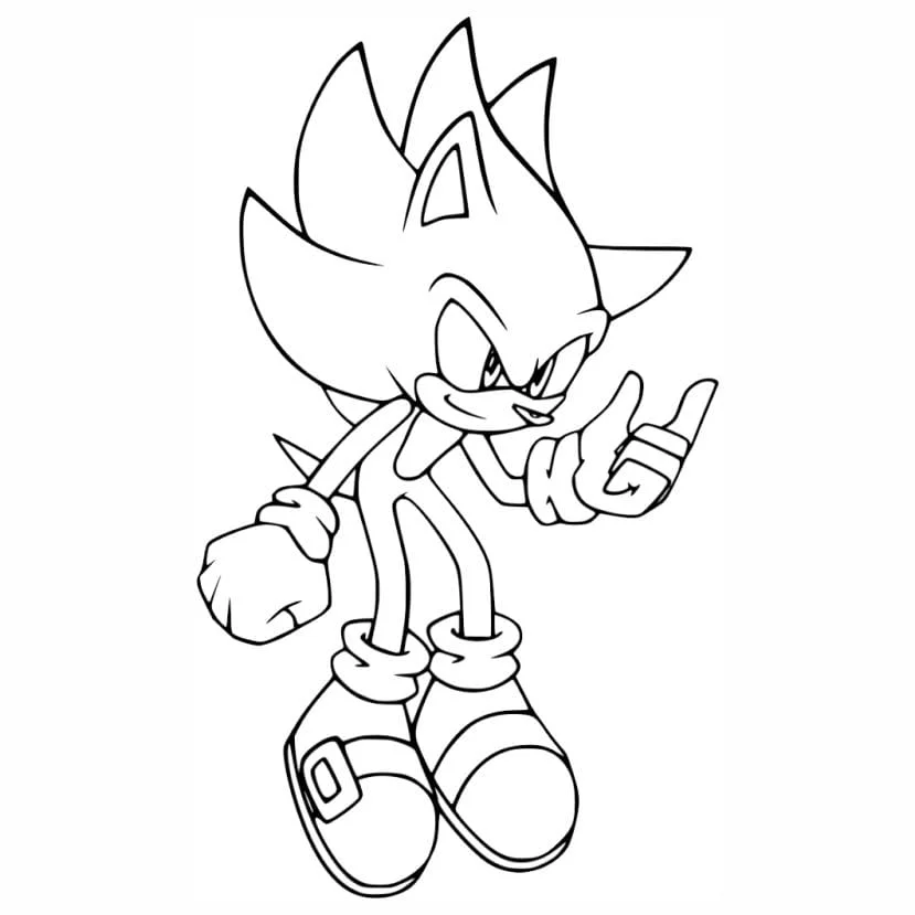 sonic para colorir jpg 1