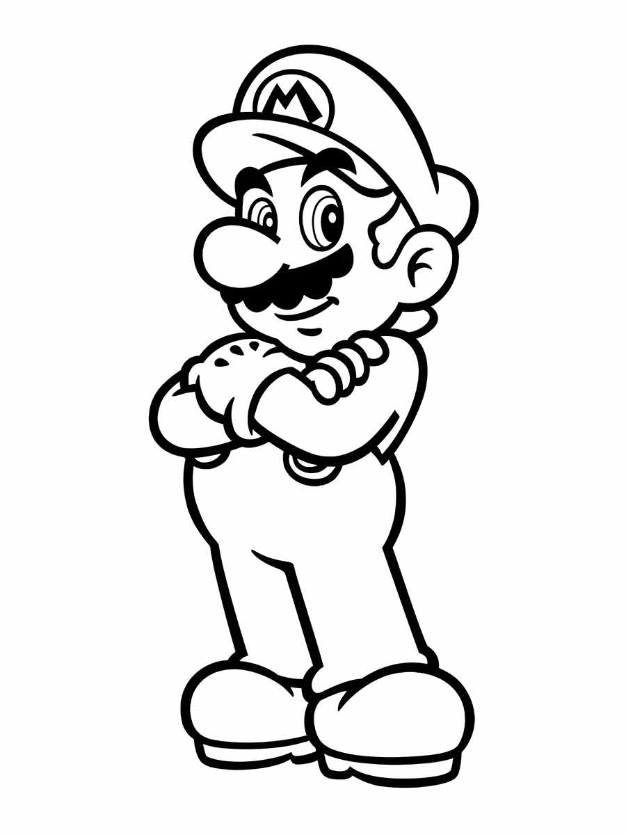 super mario bros para colorir 1