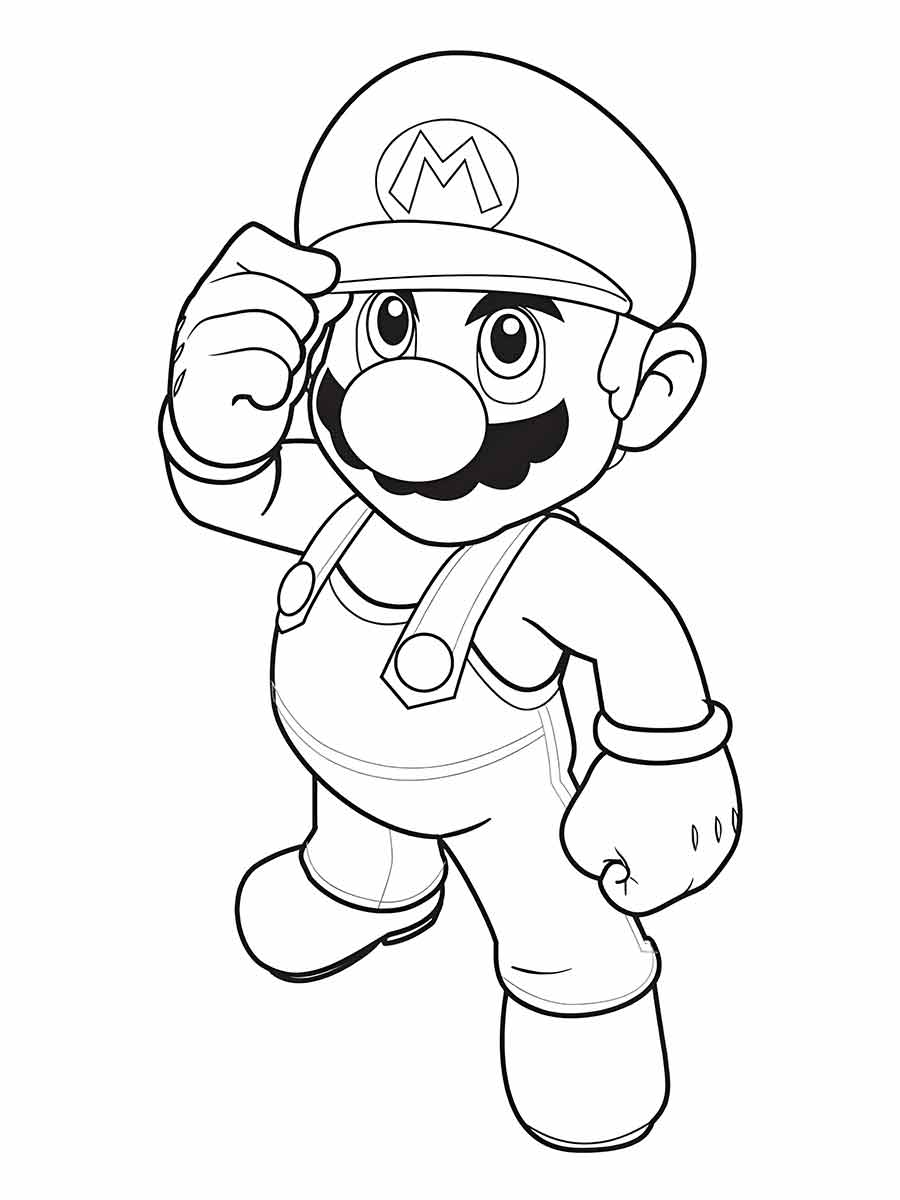 super mario bros para colorir 11