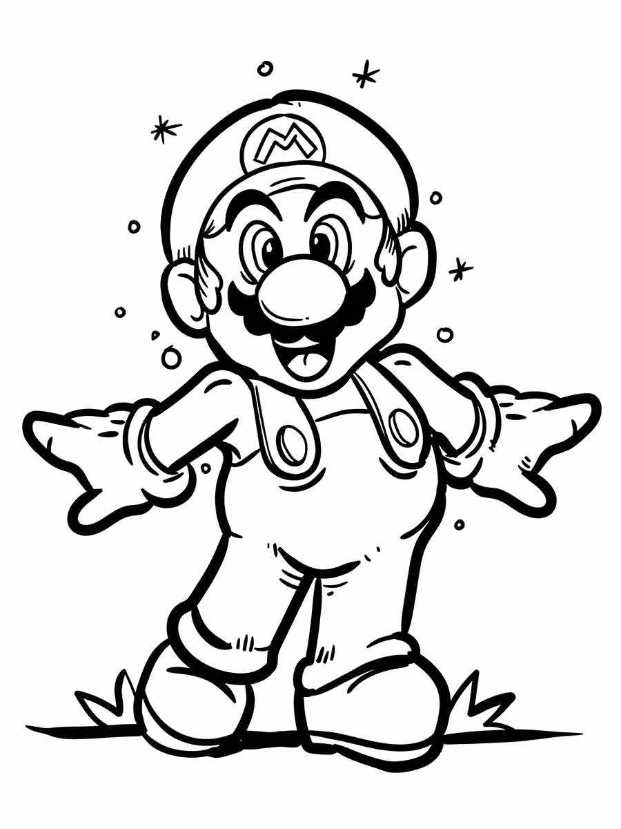 super mario bros para colorir 12