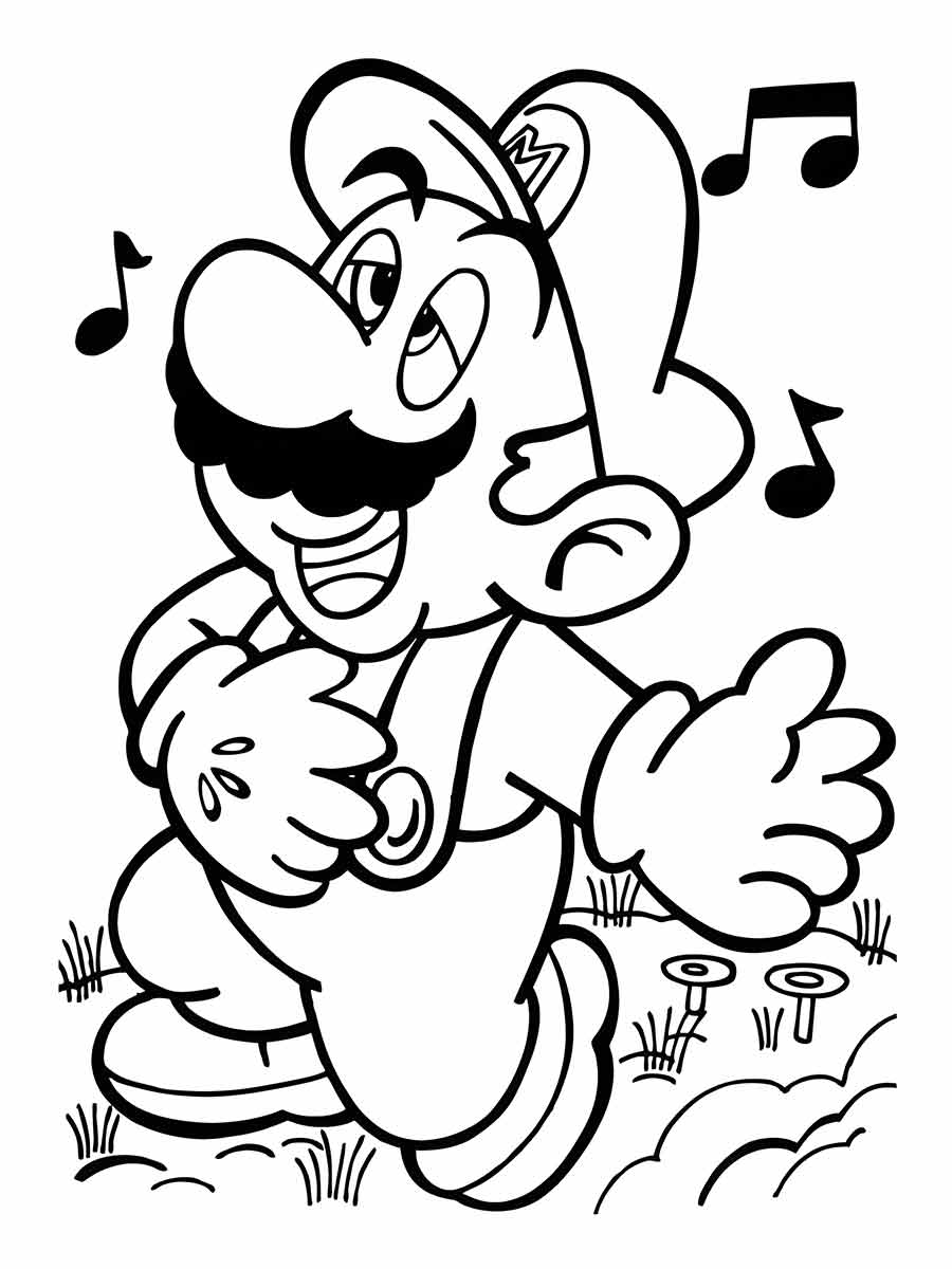 super mario bros para colorir 14