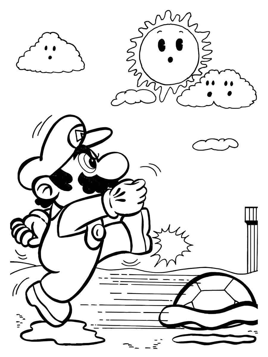 super mario bros para colorir 15