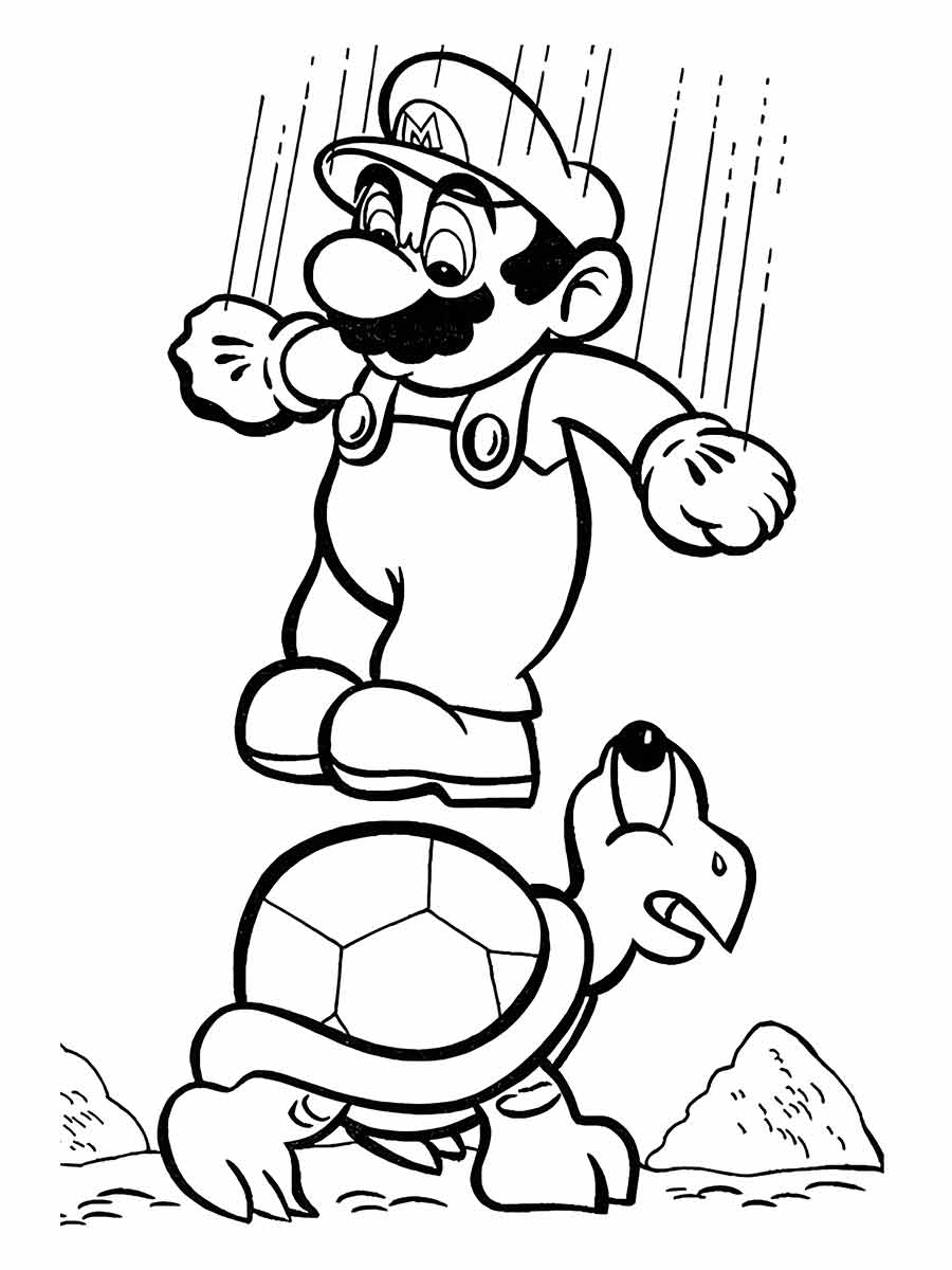 super mario bros para colorir 19