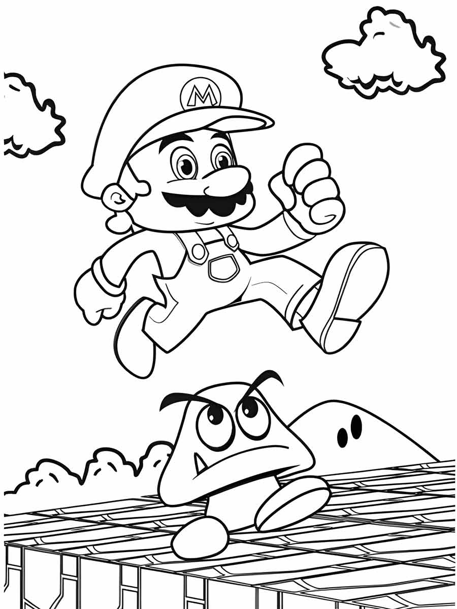 super mario bros para colorir 24