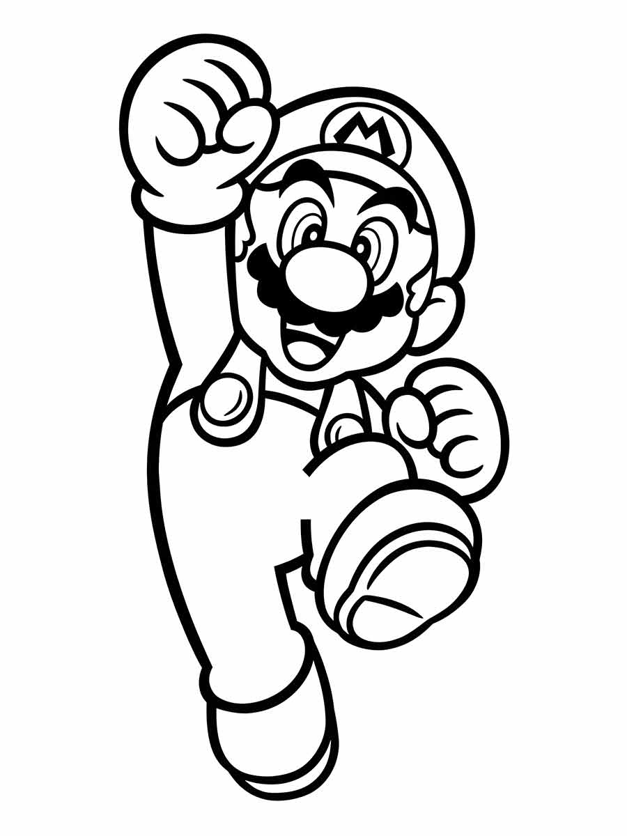 super mario bros para colorir 3