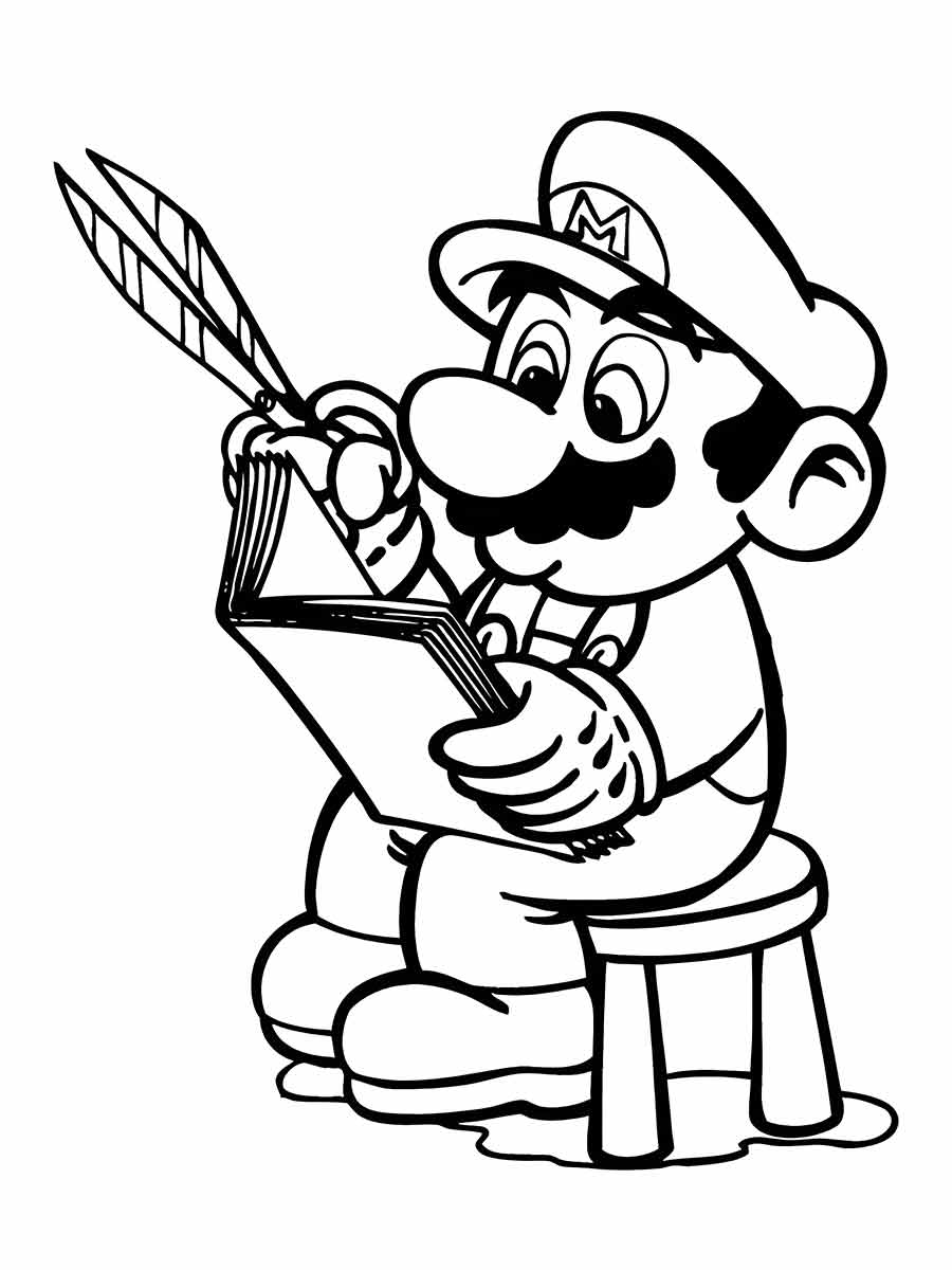 super mario bros para colorir 6