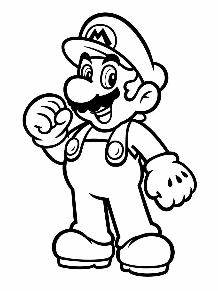 super mario bros para colorir 7