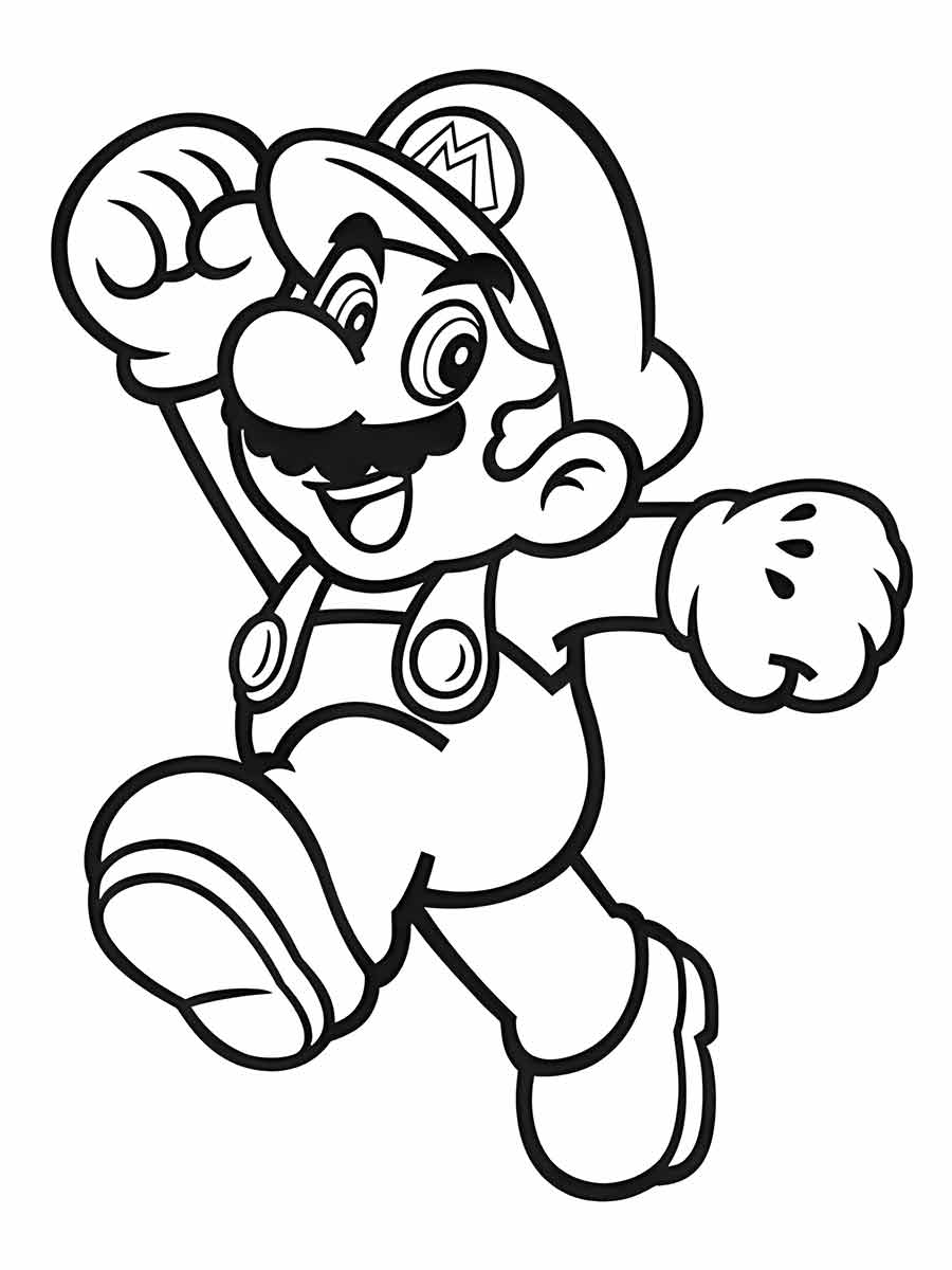 super mario bros para colorir 9