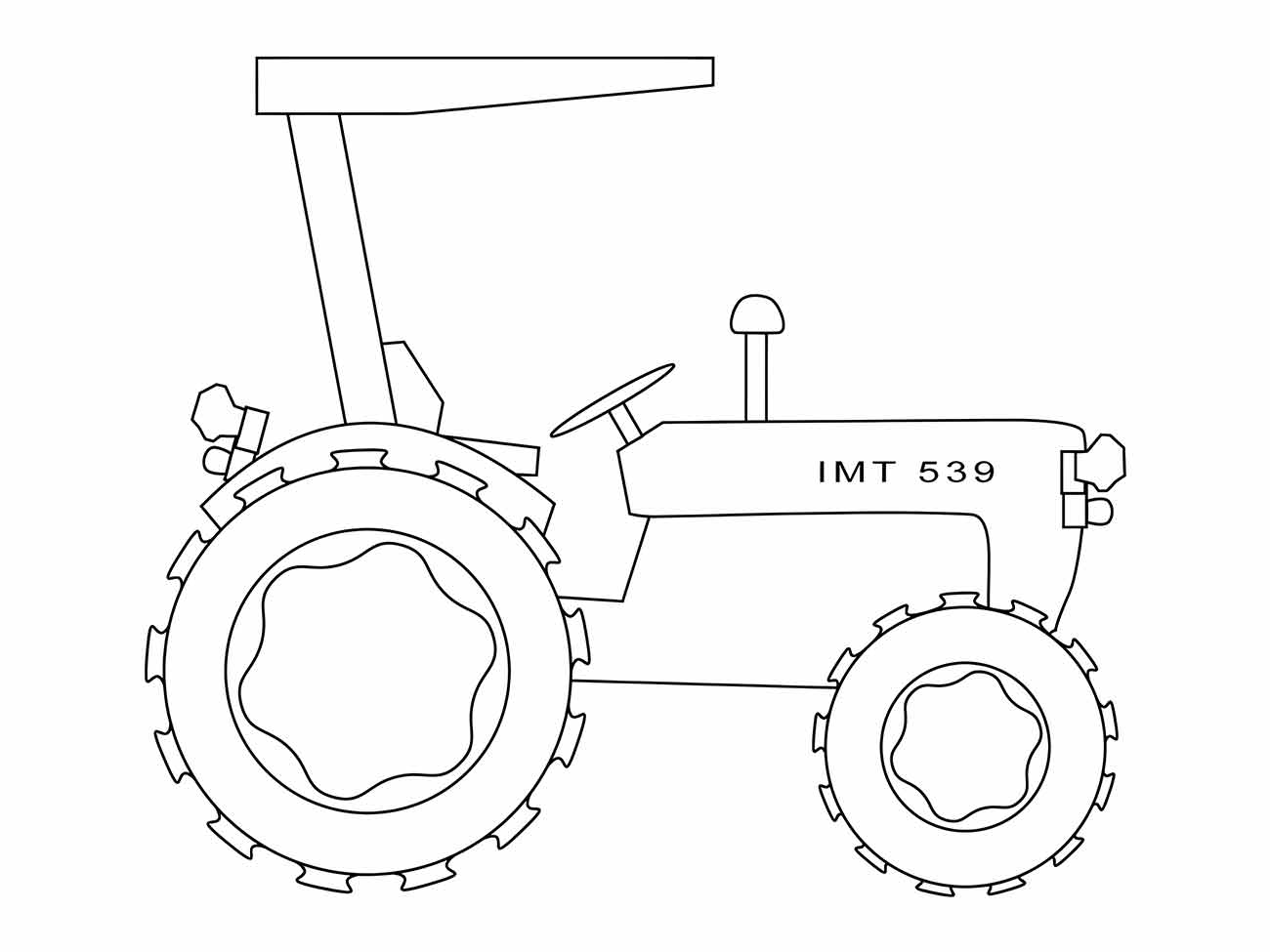 trator para colorir 10