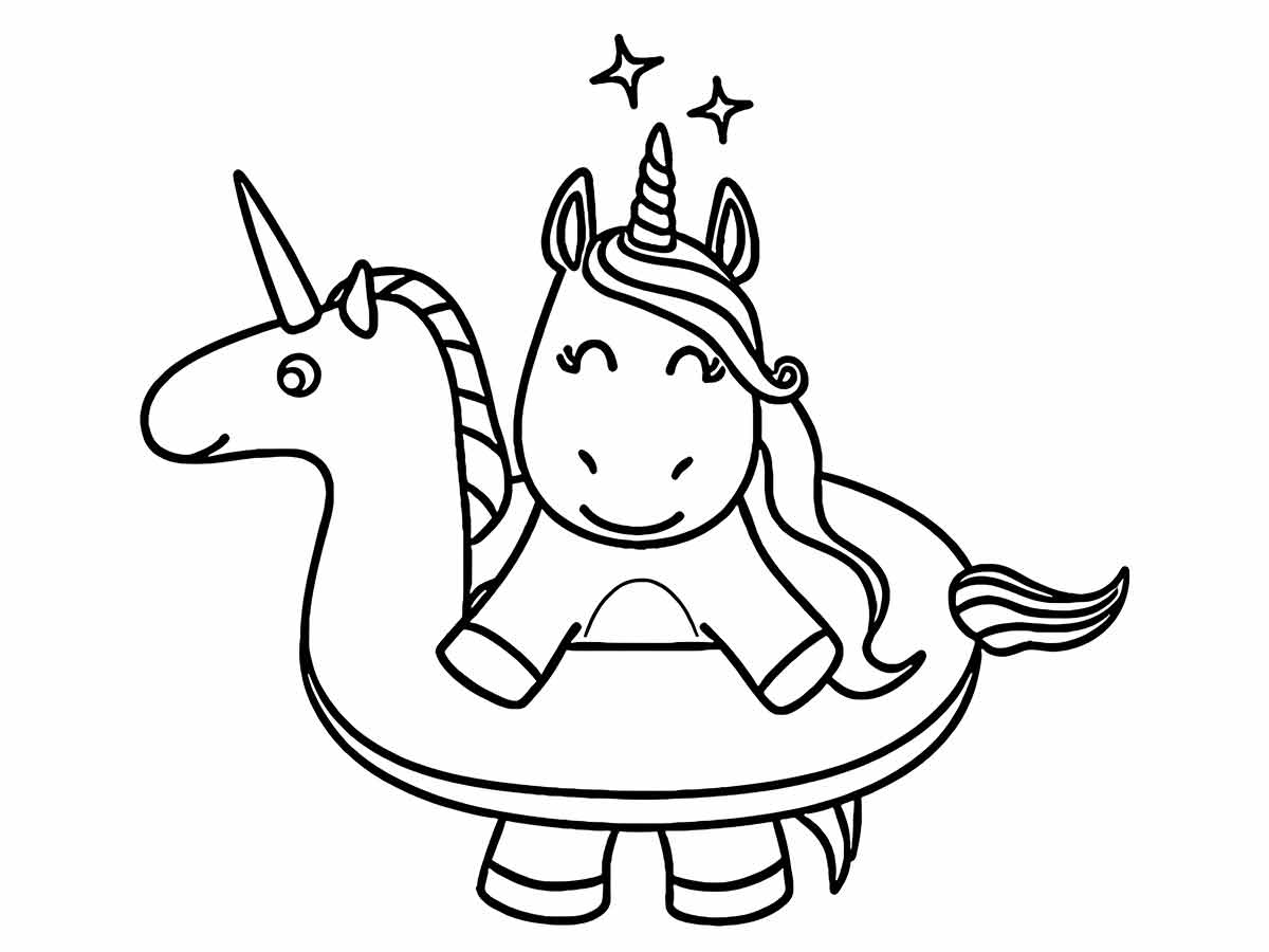 unicornio fofo para colorir 69