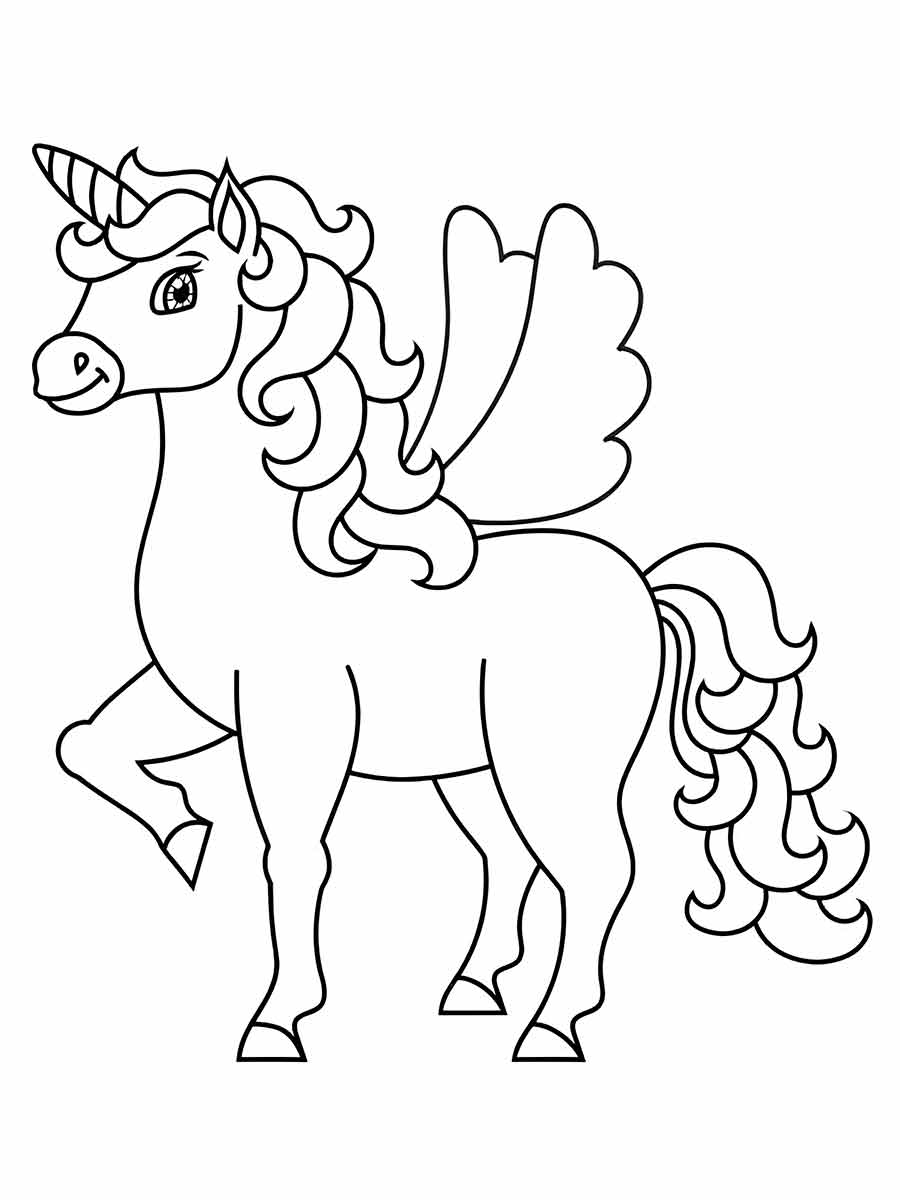 unicornio para colorir 2