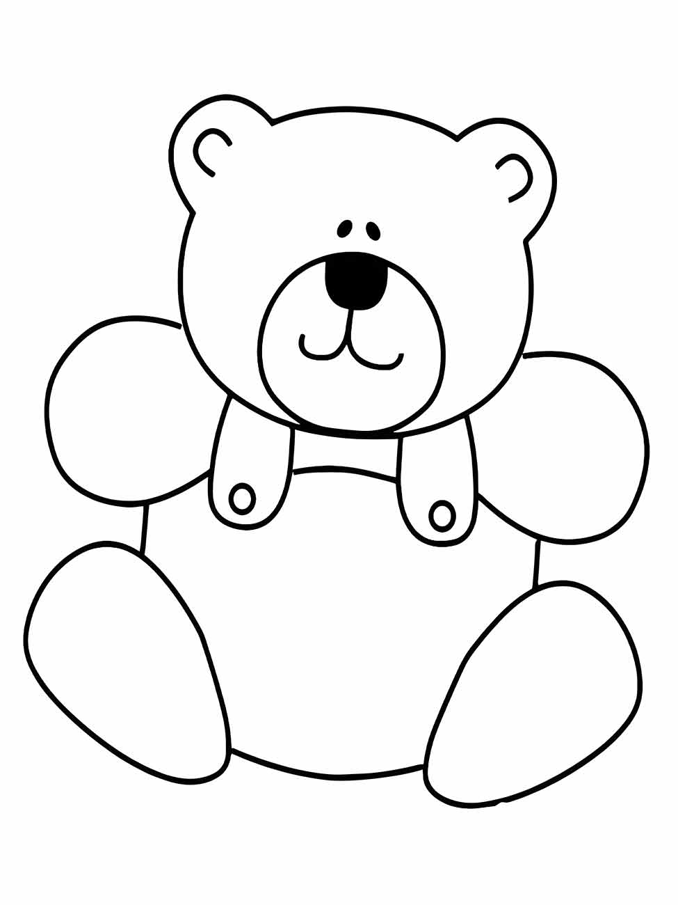 urso para colorir 5