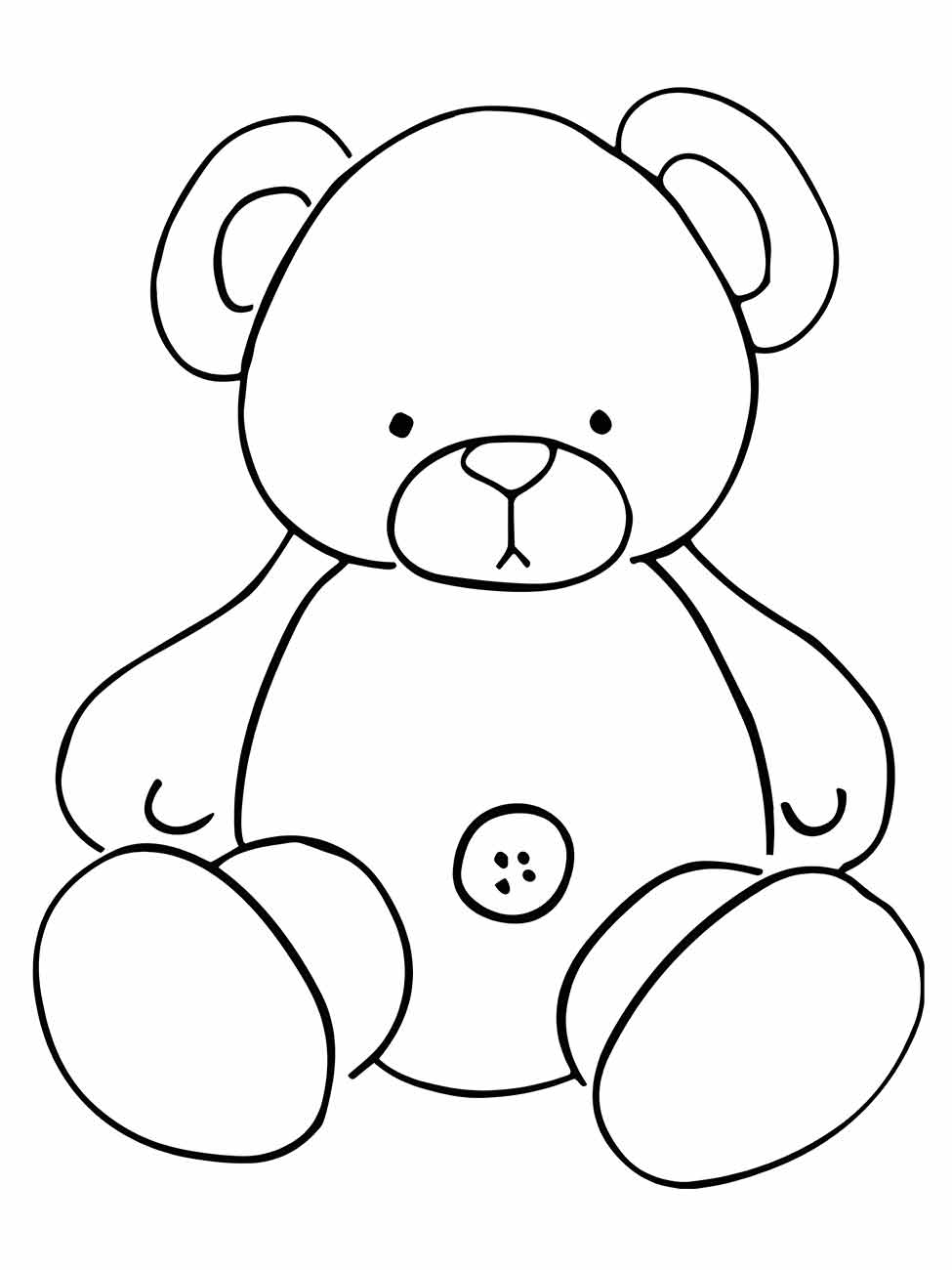 urso para colorir 6