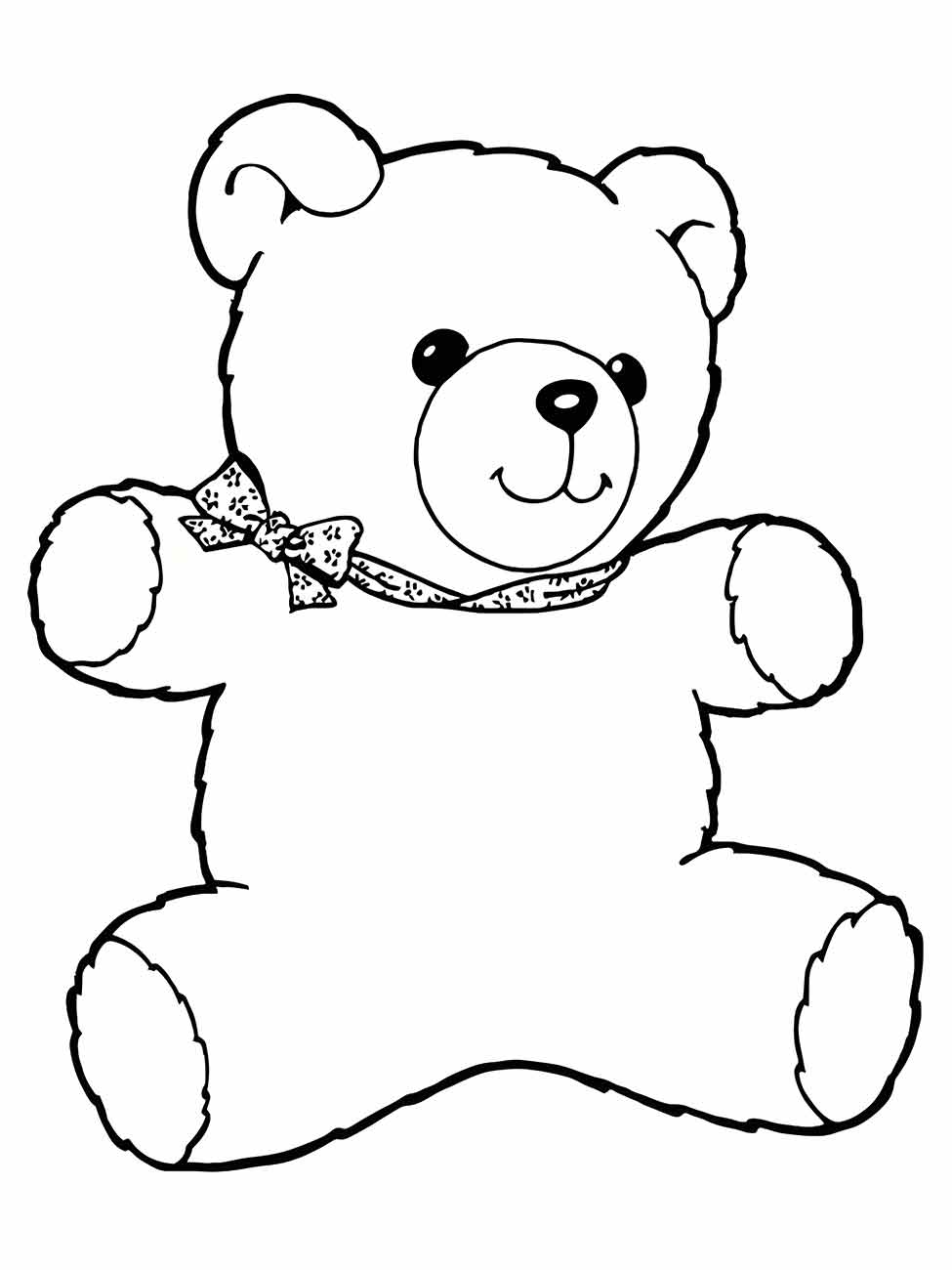 urso para colorir 7