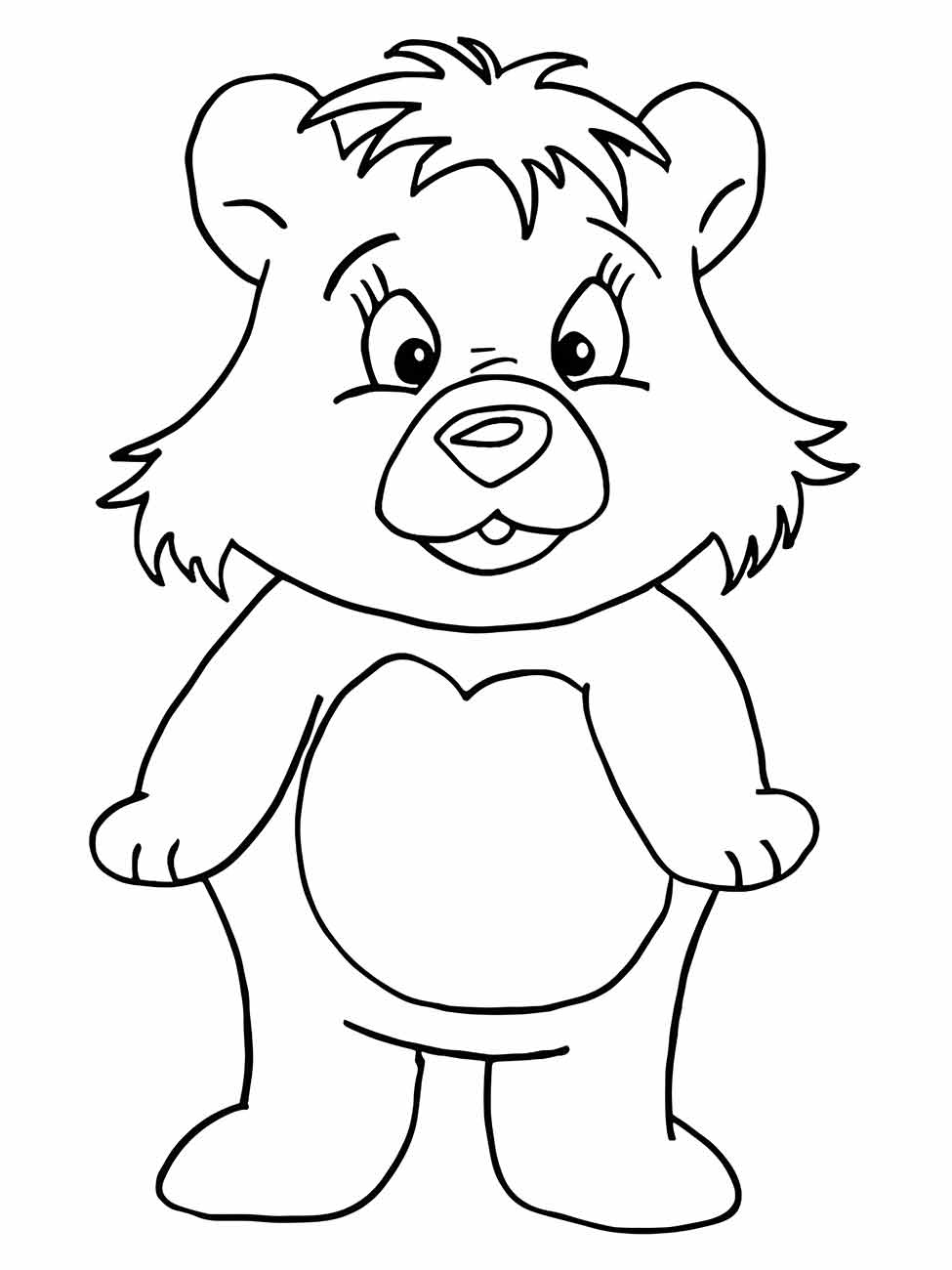 urso para colorir 9