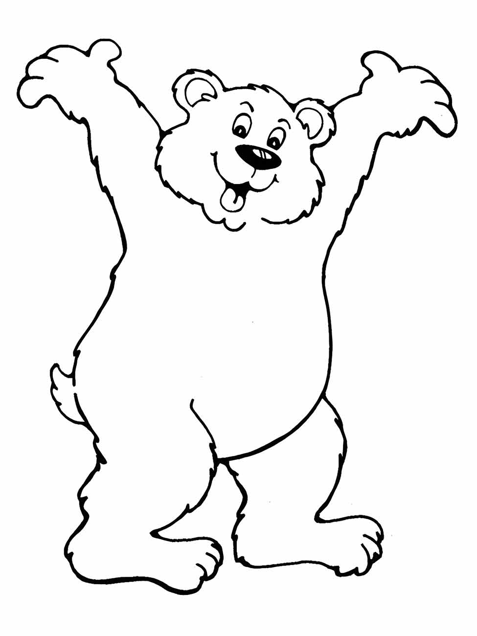 urso para colorir