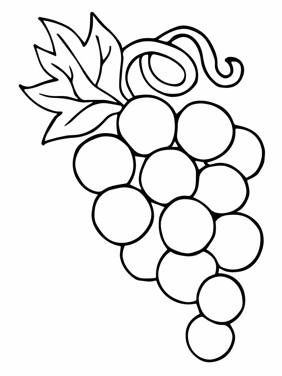 uvas para colorir 4