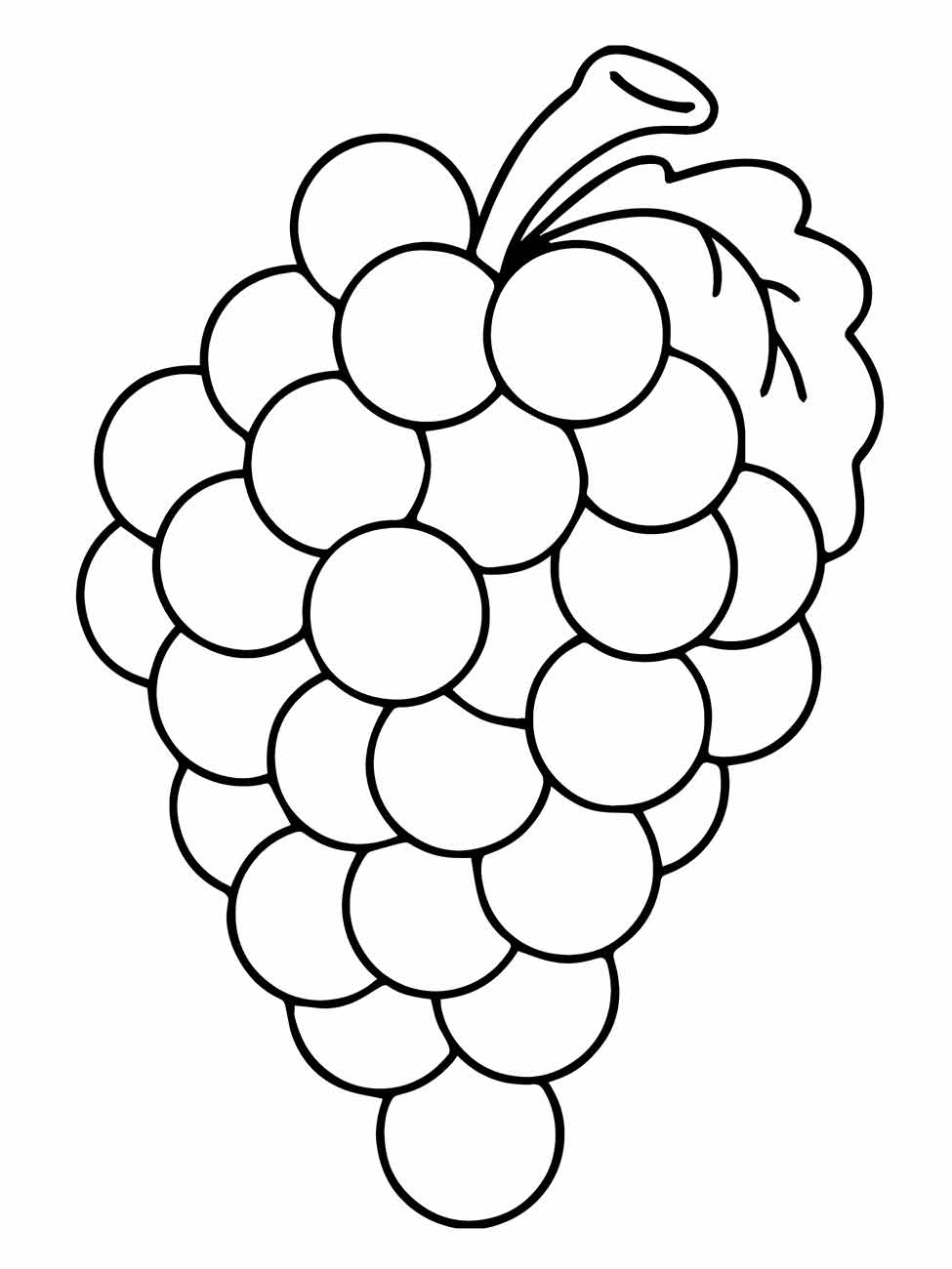 uvas para colorir 5