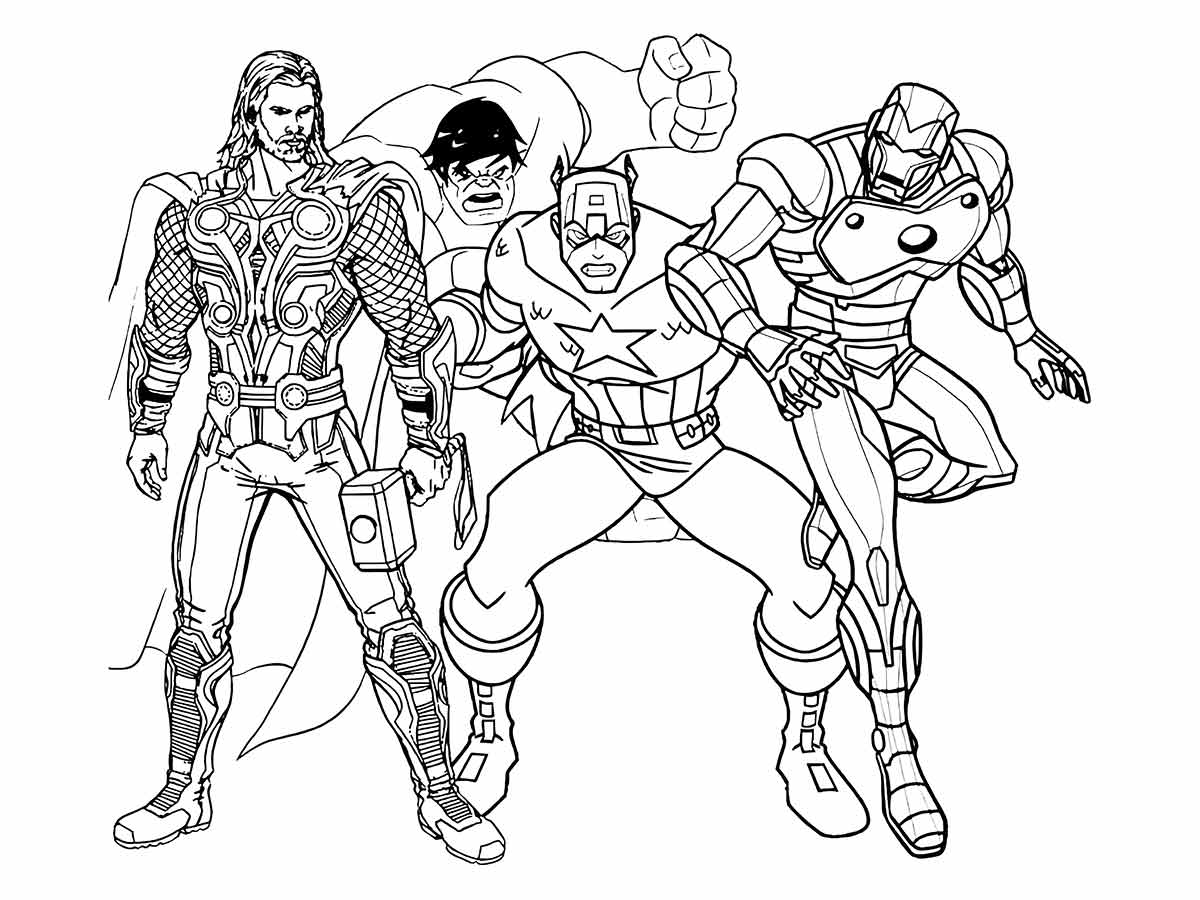 vingadores para colorir 59