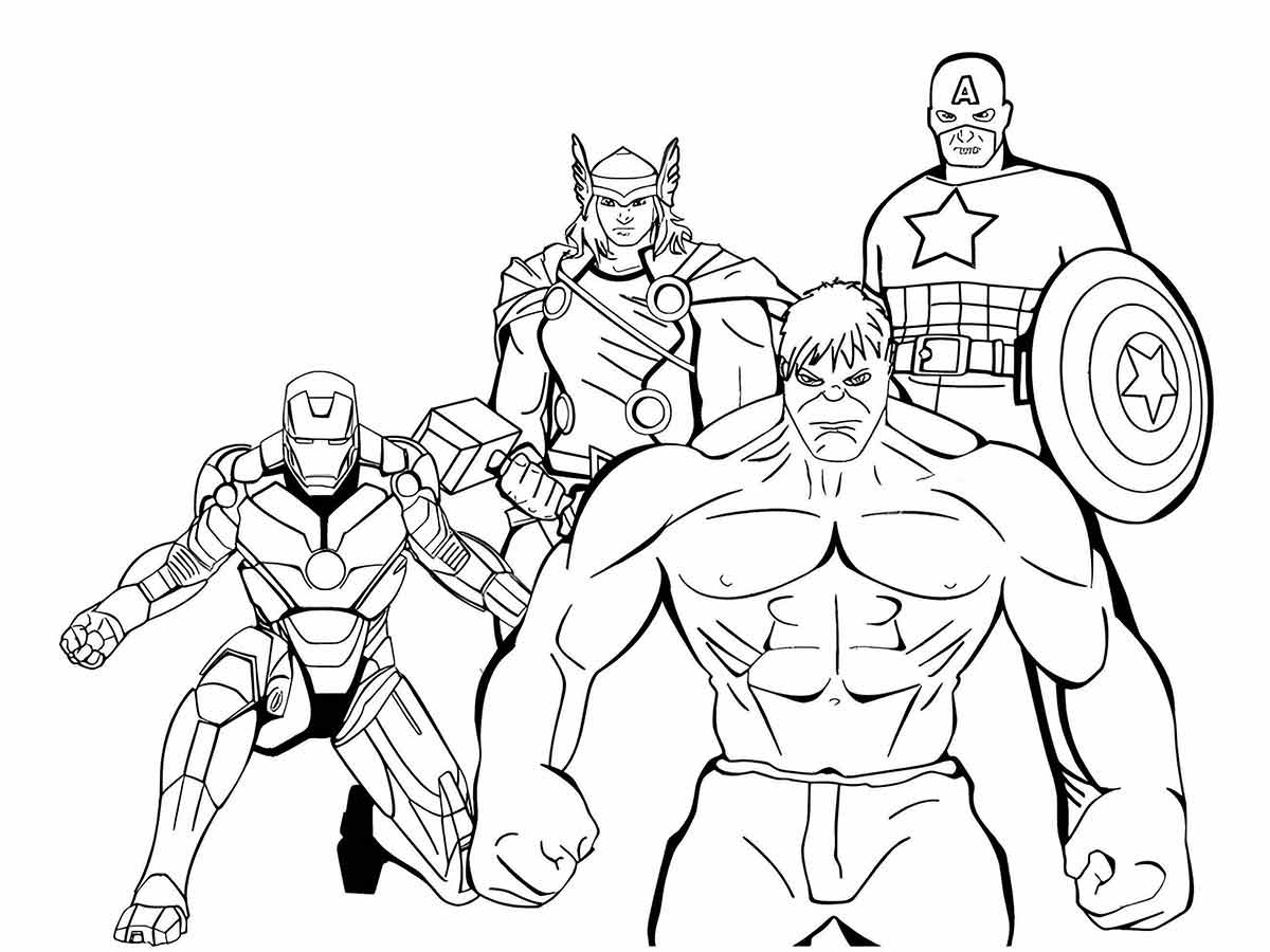 vingadores para colorir 6