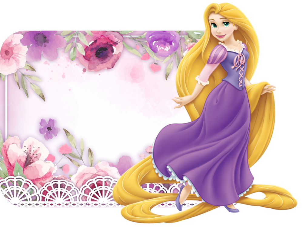 Etiqueta escolar Rapunzel (2)