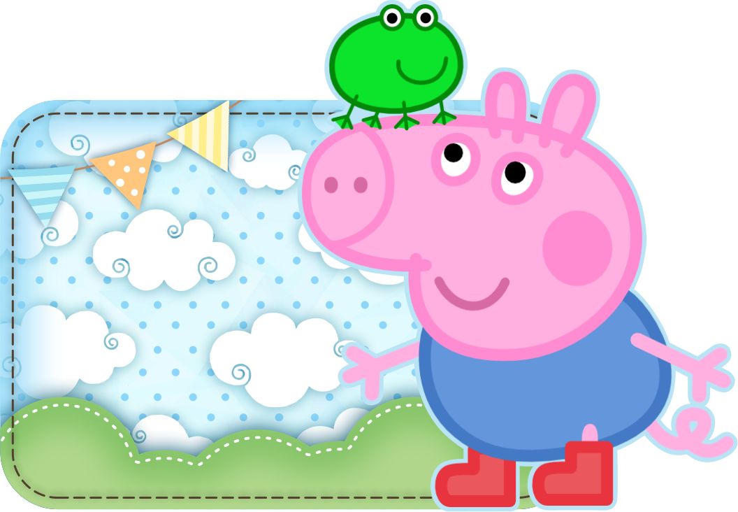 Etiqueta Escolar George Pig (7)